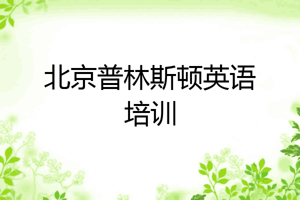 北京普林斯顿英语培训