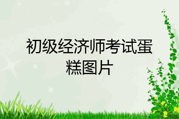 初级经济师考试蛋糕图片