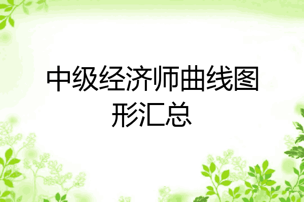 中级经济师曲线图形汇总