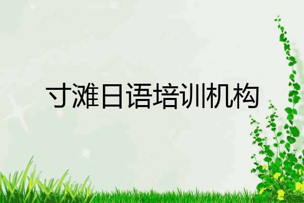 寸滩日语培训机构