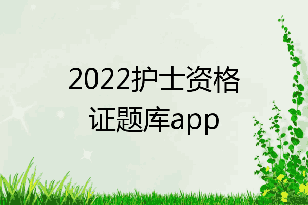 2022护士资格证题库app