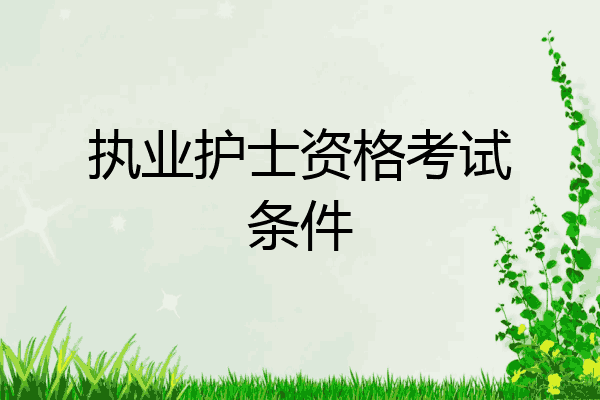 执业护士资格考试条件