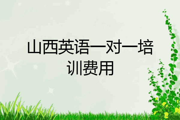 山西英语一对一培训费用