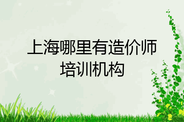 上海哪里有造价师培训机构