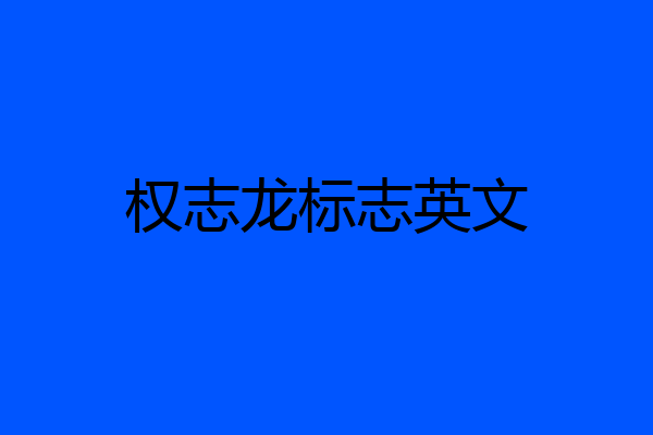 权志龙标志英文