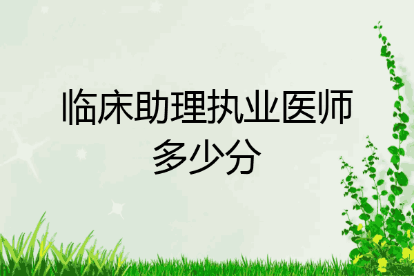临床助理执业医师多少分