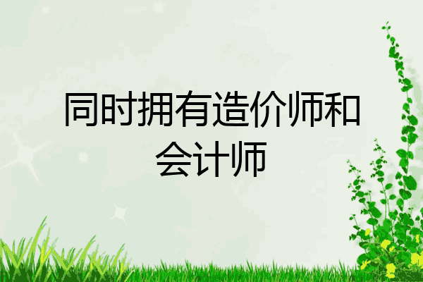 同时拥有造价师和会计师