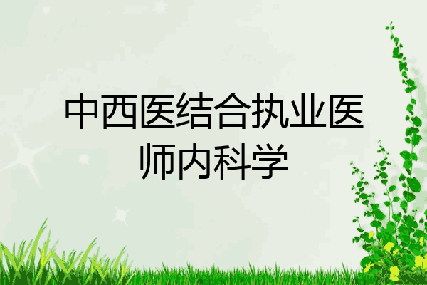 中西医结合执业医师内科学