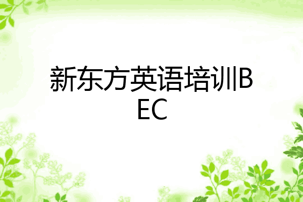 新东方英语培训BEC