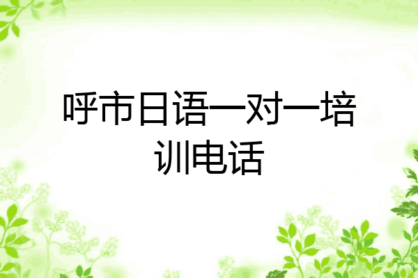 呼市日语一对一培训电话