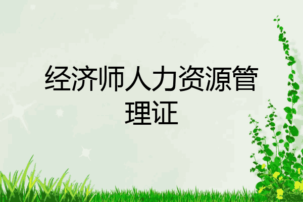 经济师人力资源管理证