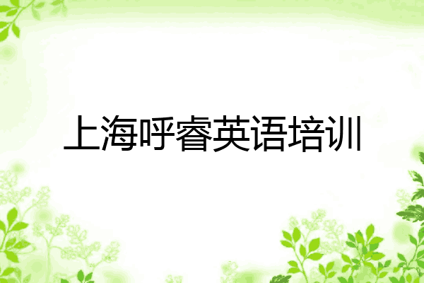 上海呼睿英语培训