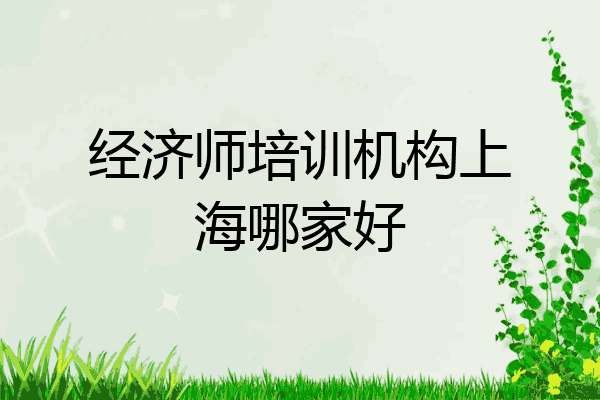 经济师培训机构上海哪家好