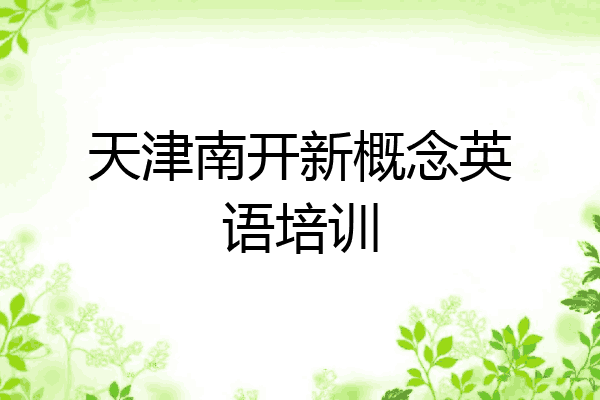 天津南开新概念英语培训