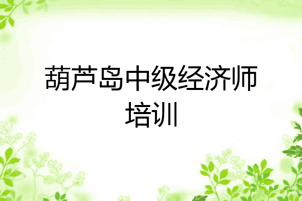 葫芦岛中级经济师培训