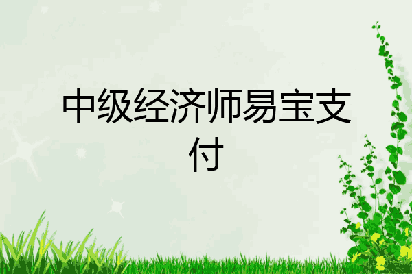 中级经济师易宝支付