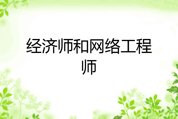 经济师和网络工程师
