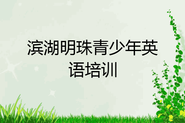 滨湖明珠青少年英语培训