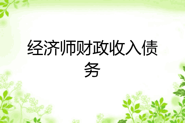 经济师财政收入债务