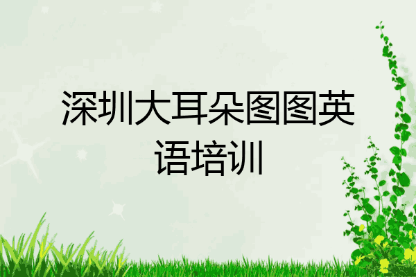 深圳大耳朵图图英语培训