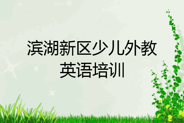 滨湖新区少儿外教英语培训
