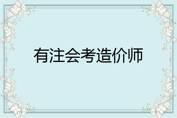 有注会考造价师