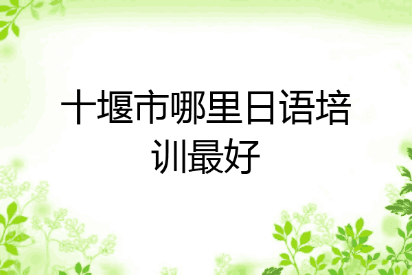 十堰市哪里日语培训最好