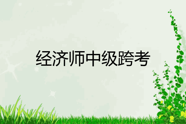 经济师中级跨考