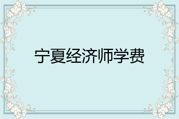 宁夏经济师学费