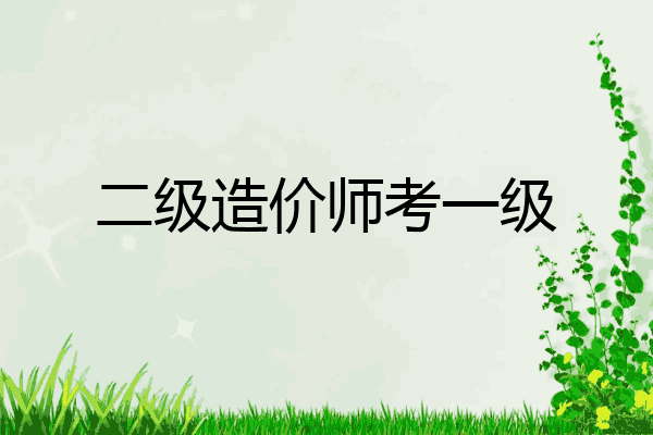 二级造价师考一级