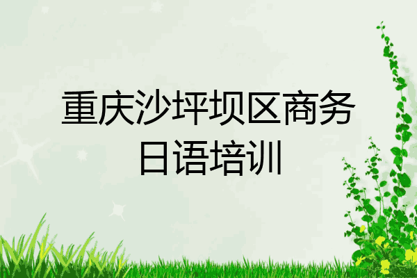 重庆沙坪坝区商务日语培训