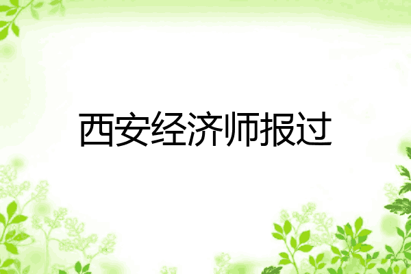 西安经济师报过