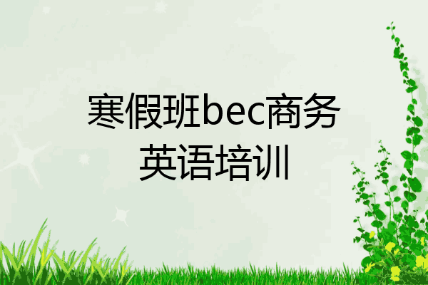 寒假班bec商务英语培训