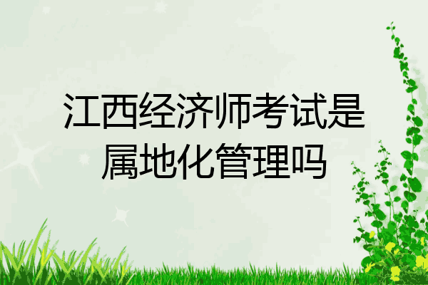 江西经济师考试是属地化管理吗