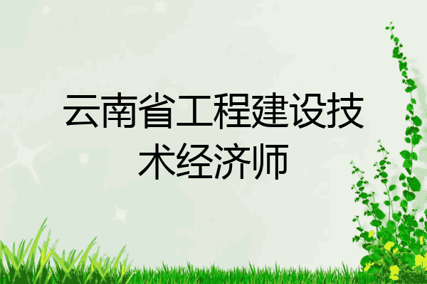 云南省工程建设技术经济师