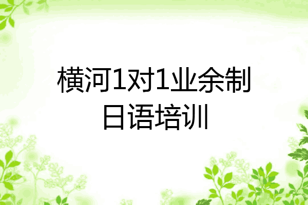 横河1对1业余制日语培训