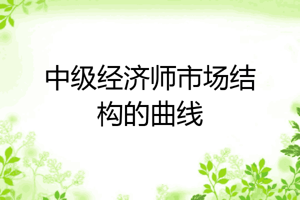 中级经济师市场结构的曲线