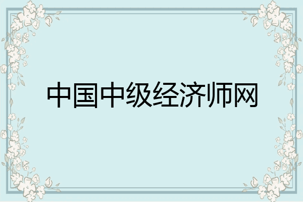 中国中级经济师网