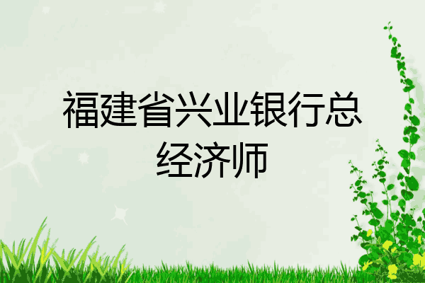 福建省兴业银行总经济师