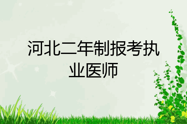 河北二年制报考执业医师