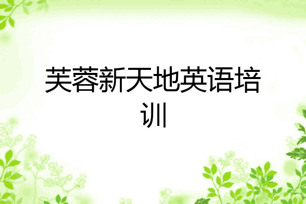 芙蓉新天地英语培训