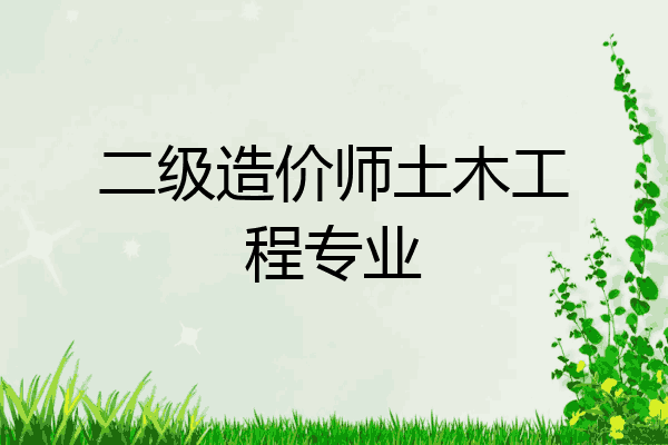 二级造价师土木工程专业
