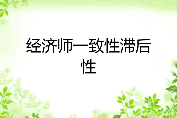 经济师一致性滞后性