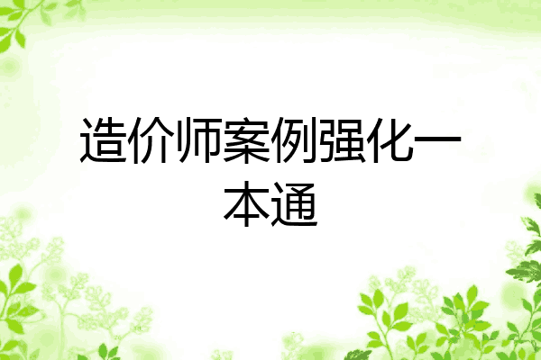 造价师案例强化一本通