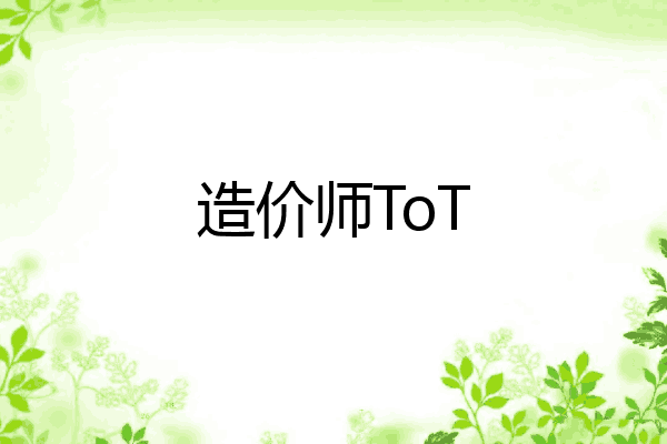 造价师ToT