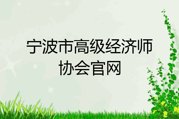 宁波市高级经济师协会官网