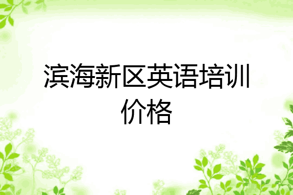 滨海新区英语培训价格