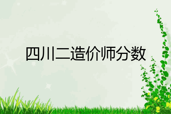 四川二造价师分数