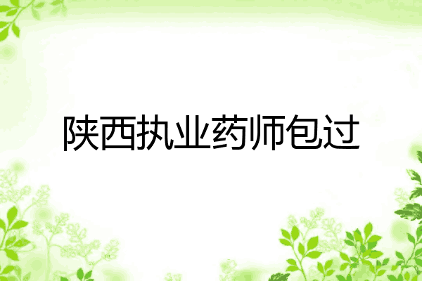 陕西执业药师包过