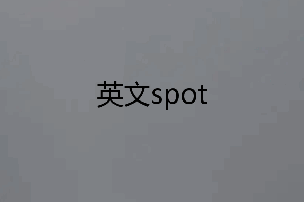 英文spot